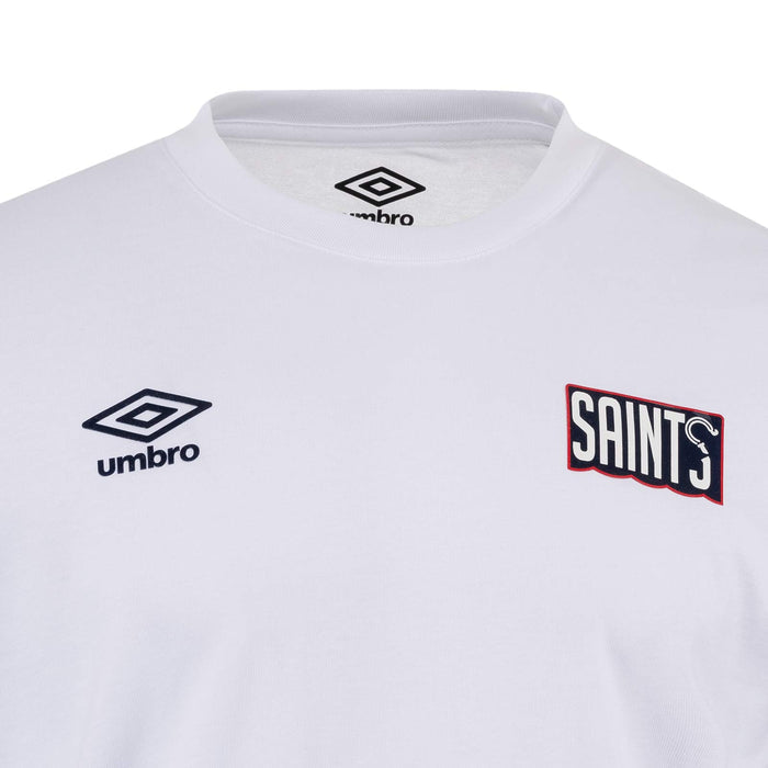 Umbro St Patricks Ath 26 K Cottn Tee Wh
