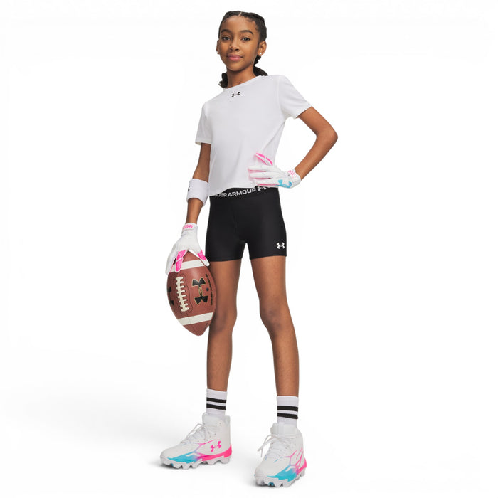 UA Girls HeatGear Shorts Black