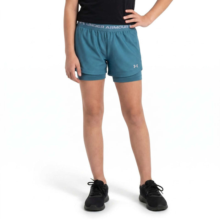 Under Armour Tech Play Up Girls 2-in-1 Training Shorts