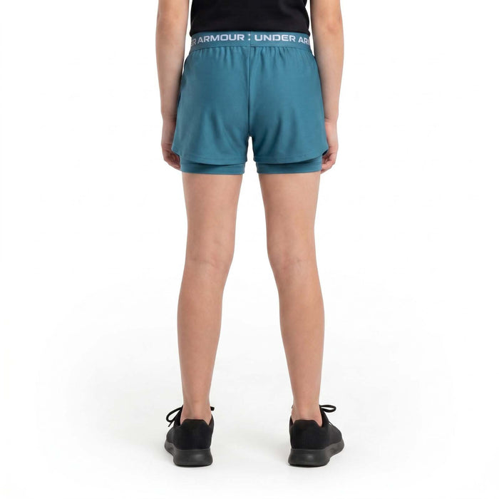 Under Armour Tech Play Up Girls 2-in-1 Training Shorts