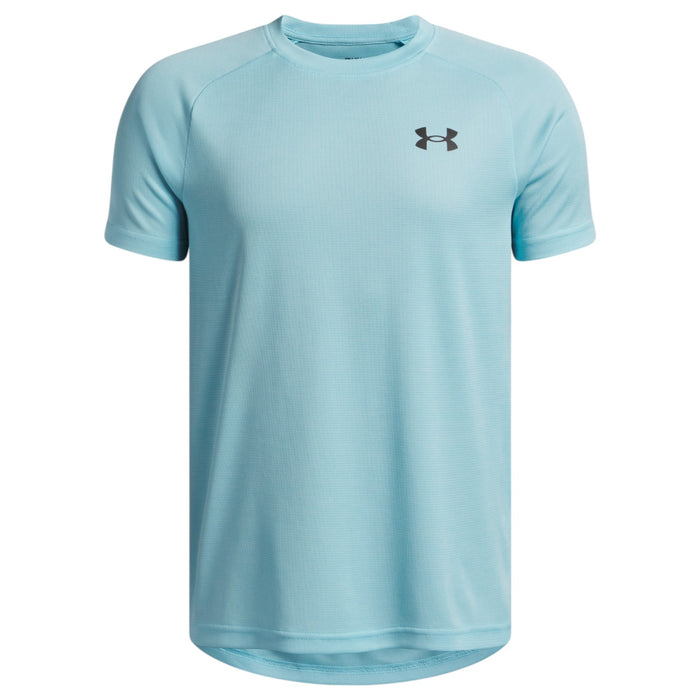 UA Boys Tech Textured SS Tee Blue