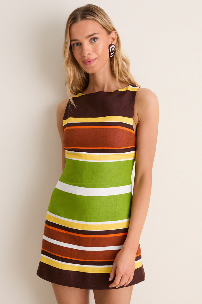 Valencia Stripe Jacie Mini Dress