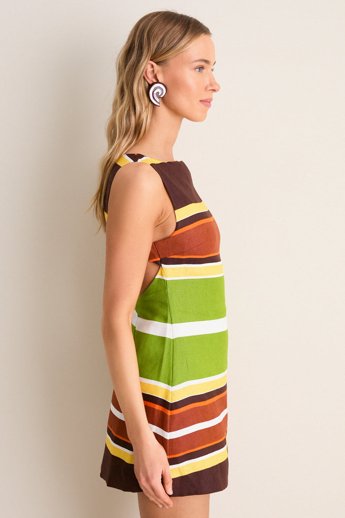 Valencia Stripe Jacie Mini Dress