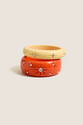 Vanilla and Tangerine Vedette Bangle Set