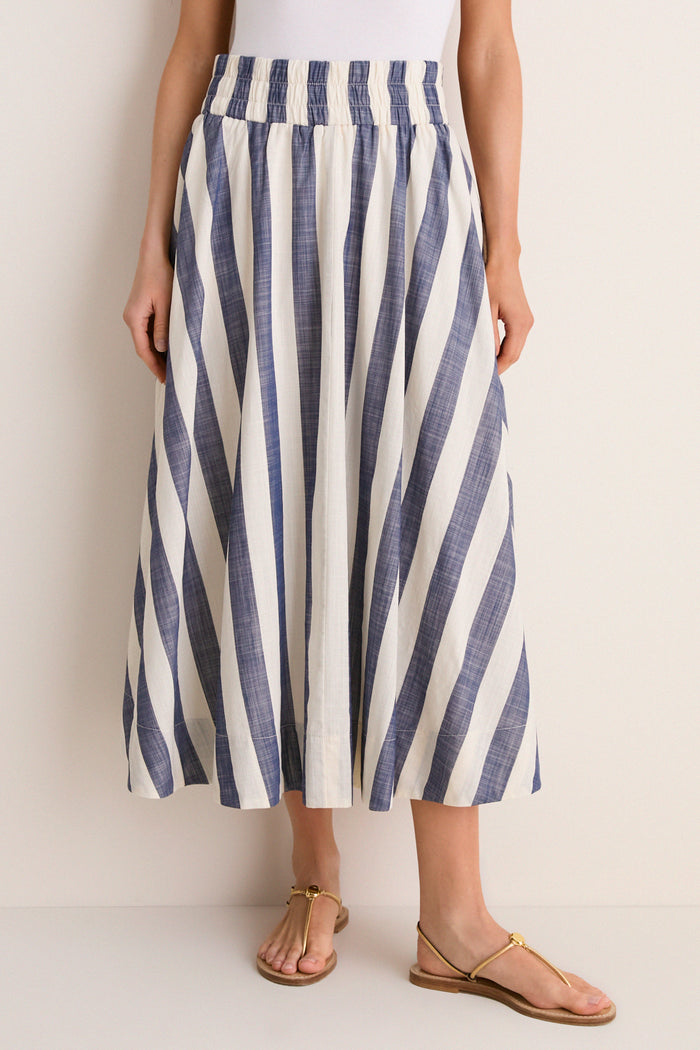 Villa Stripe Niki Circle Skirt