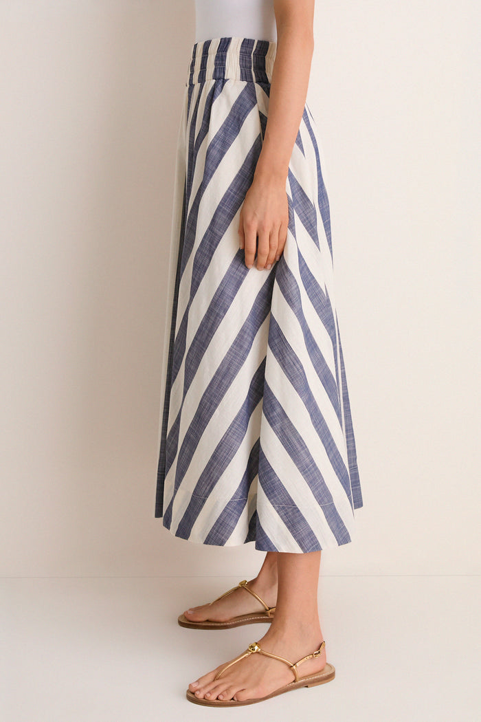 Villa Stripe Niki Circle Skirt