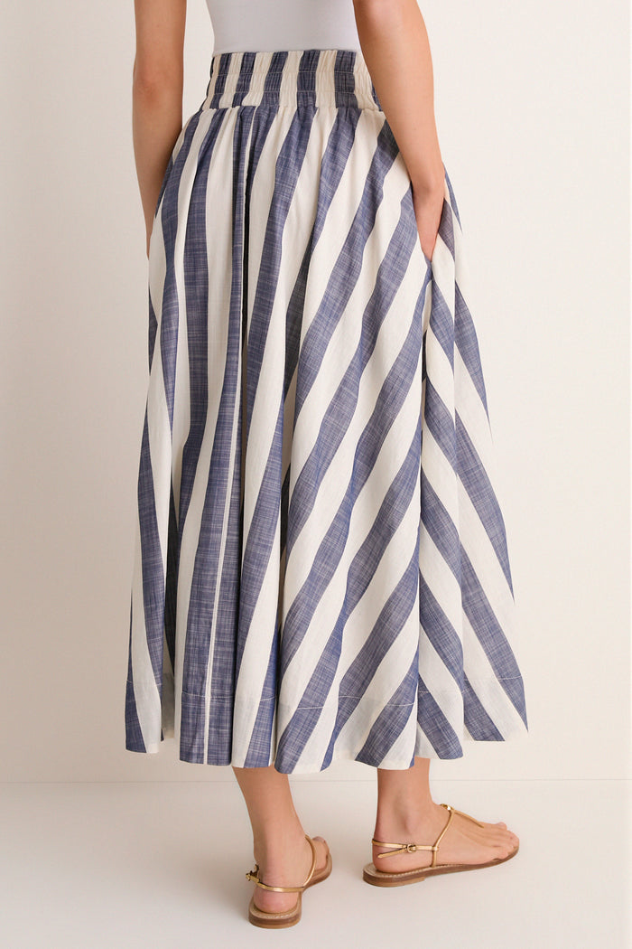 Villa Stripe Niki Circle Skirt
