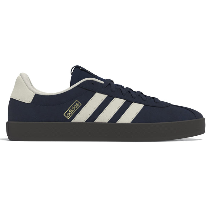 adidas VL Court 3.0 Mens Regular-Fit Leather Lace Trainer