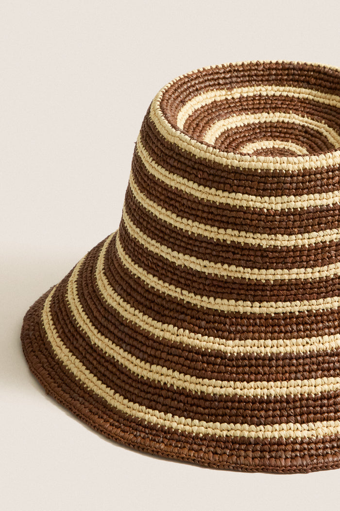 Walnut Stripe Felix Hat