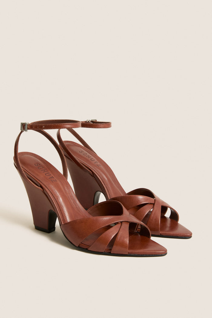 Warm Toffee Keefa Wood Heels