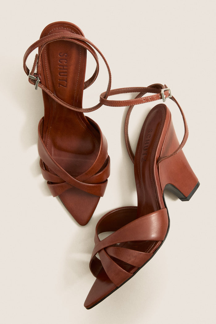 Warm Toffee Keefa Wood Heels