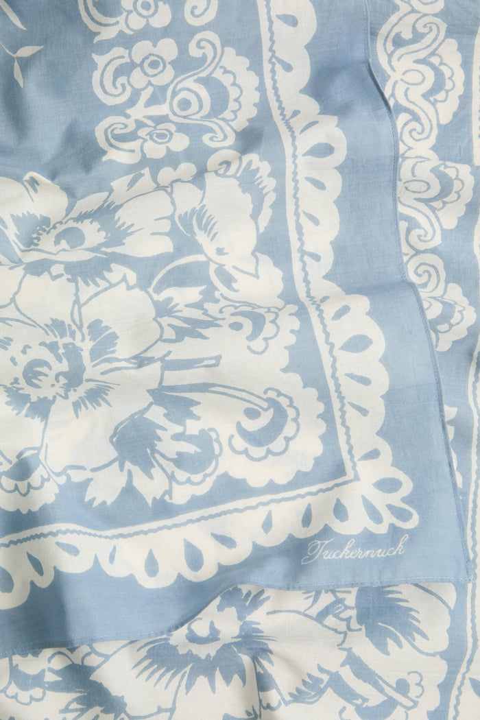 Washed Indigo Poolside Punch Cotton Pareo
