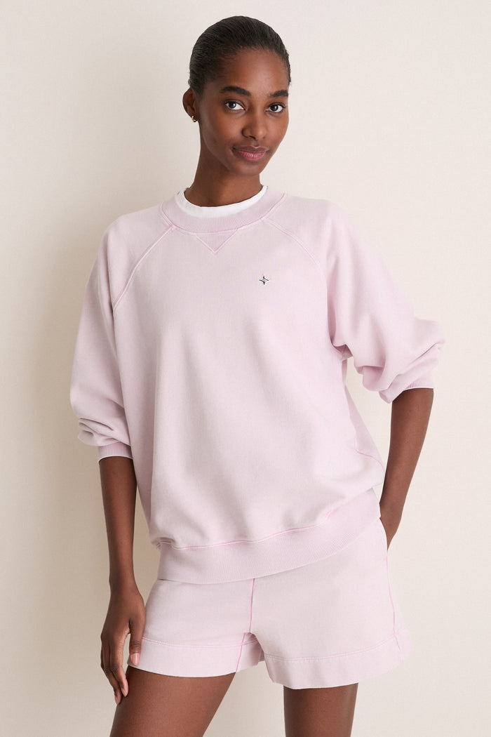 Washed Pink Katarina Crewneck
