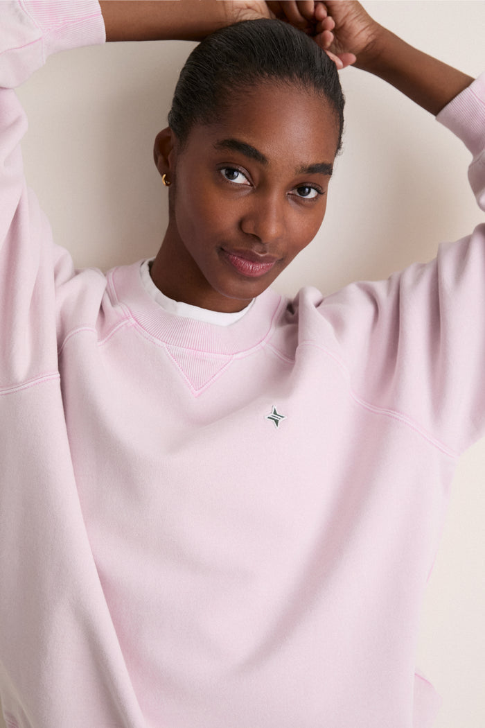 Washed Pink Katarina Crewneck