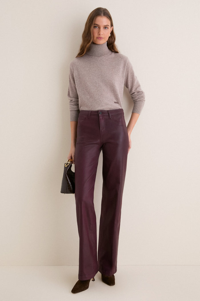 Wheat Cashmere Evelyn Turtleneck