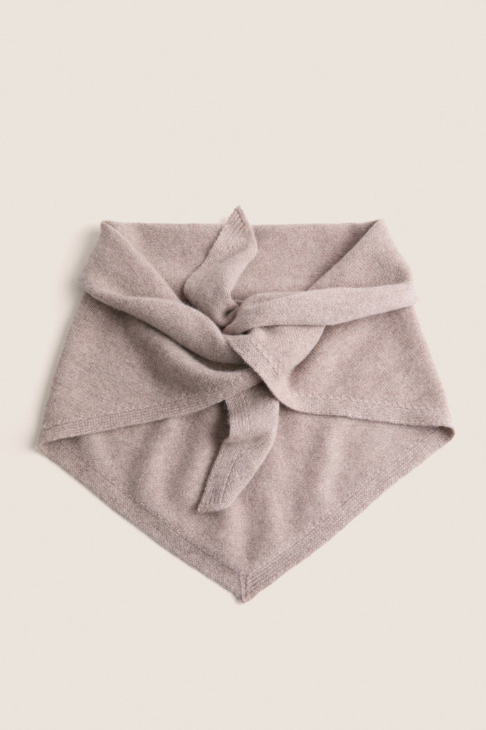 Wheat Cashmere Triangle Scarf