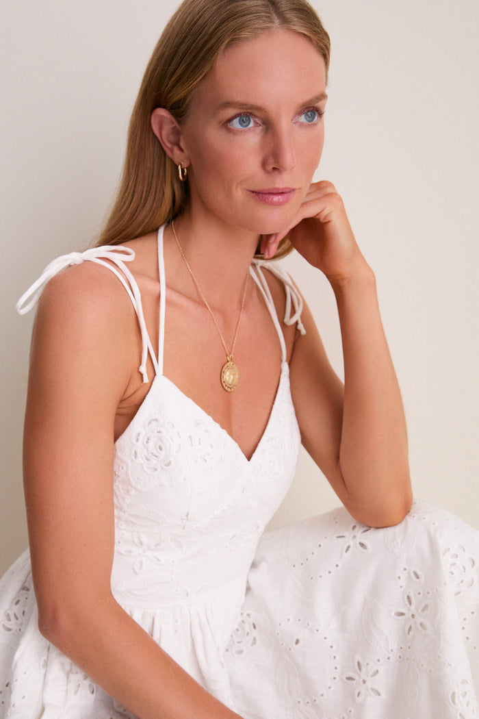 White Analisa Maxi Dress