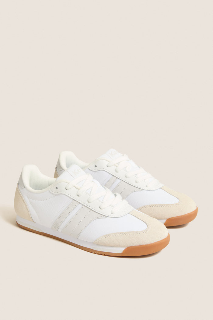 White and Grey Revival Sneakers