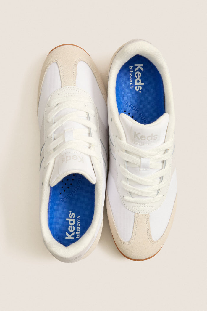 White and Grey Revival Sneakers