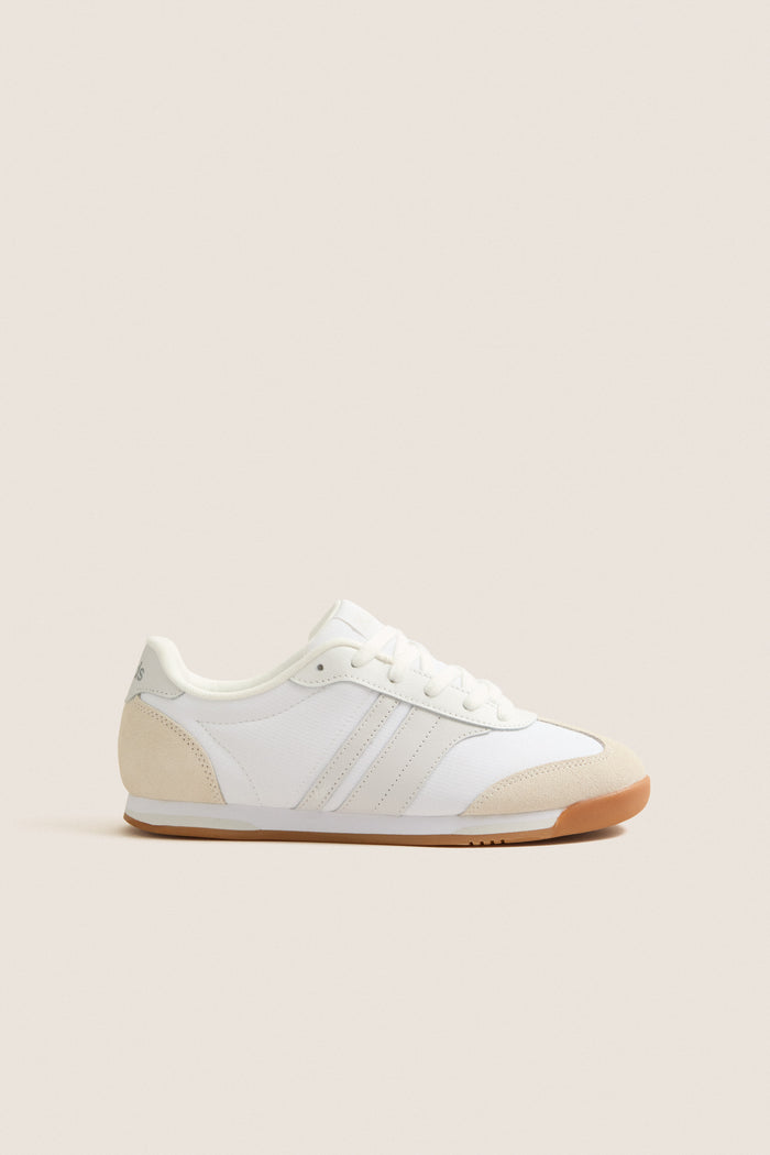 White and Grey Revival Sneakers