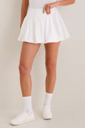 White Bette Bubble Tennis Skirt
