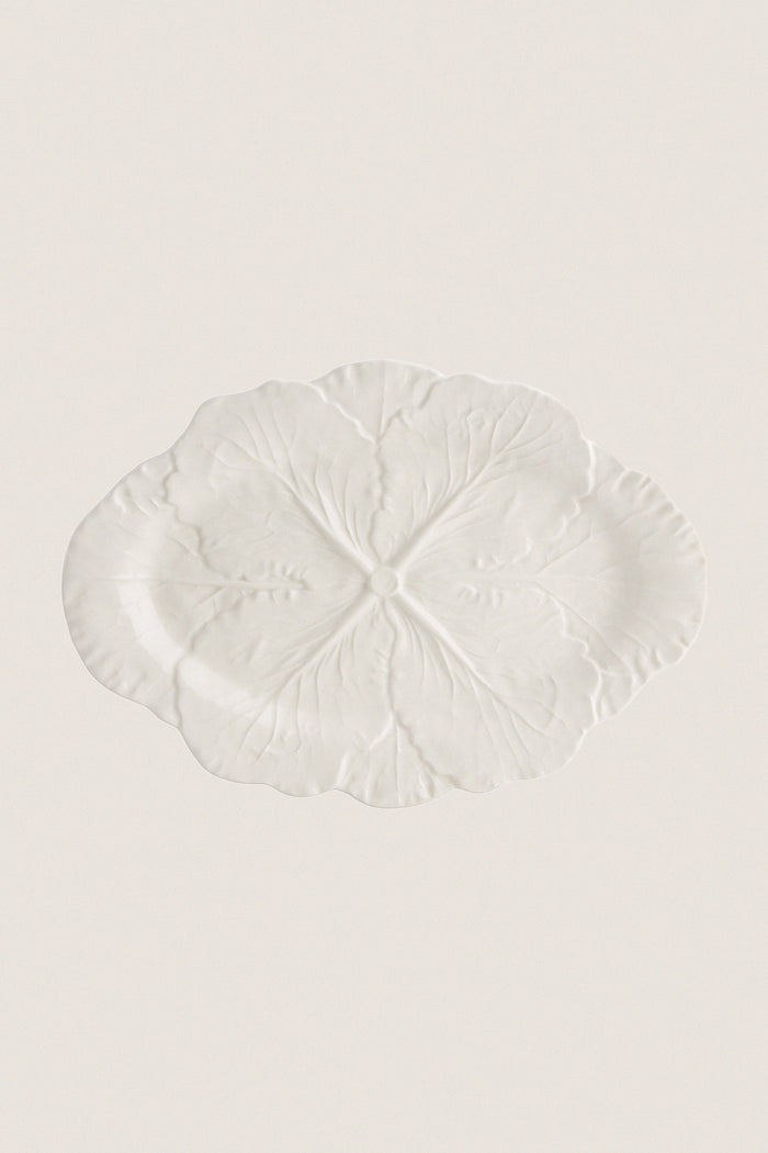 White Cabbage Small Oval Platter