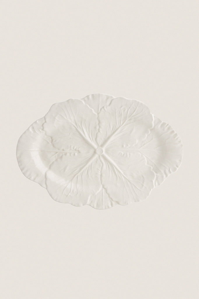 White Cabbage Small Oval Platter