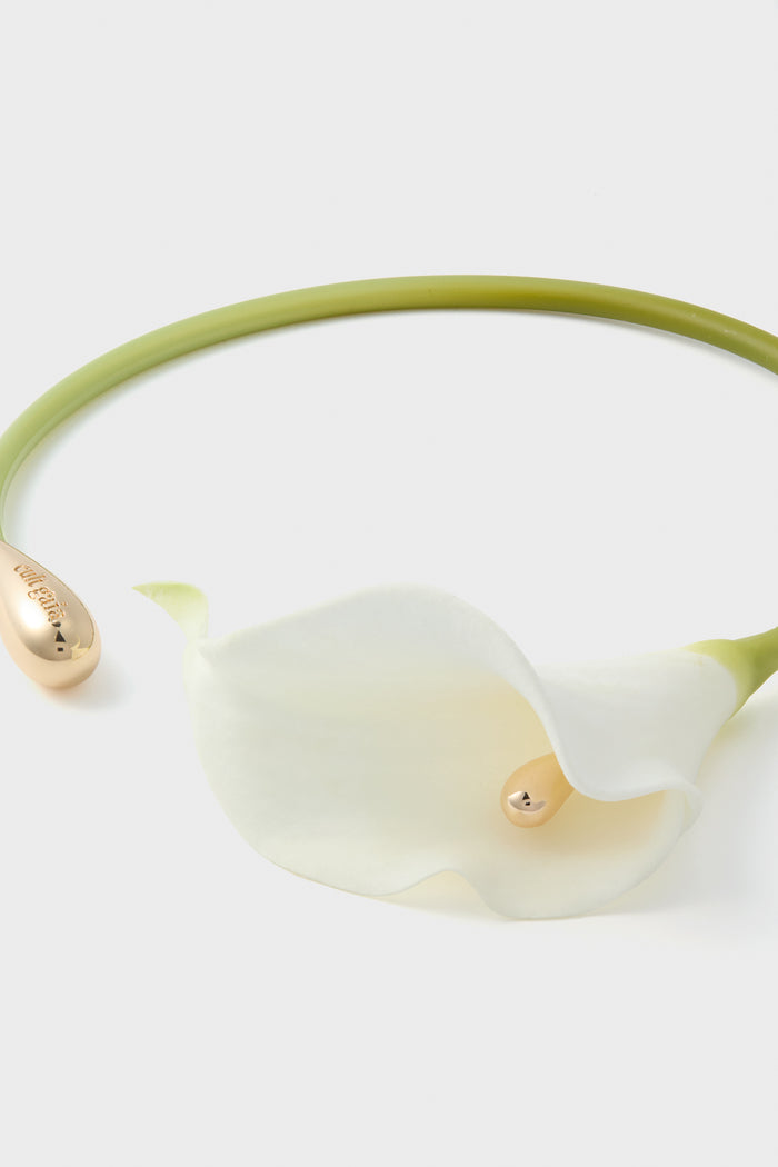 White Calla Choker