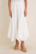 White Eyelet Mallory Skirt