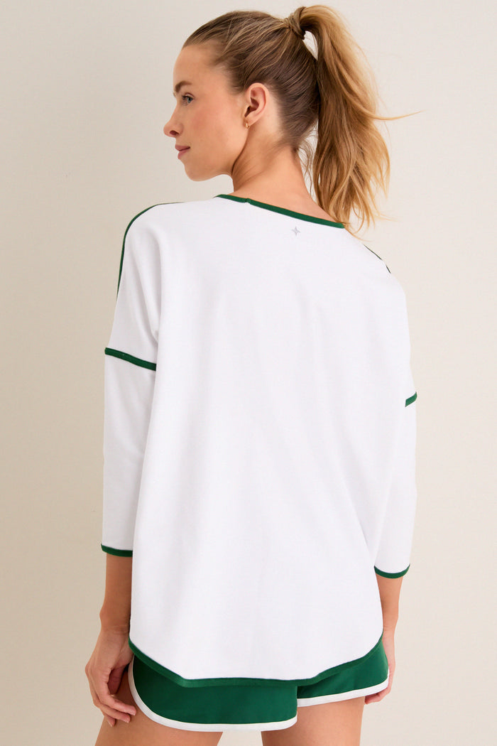 White French Terry Farrah Swing Sweatshirt