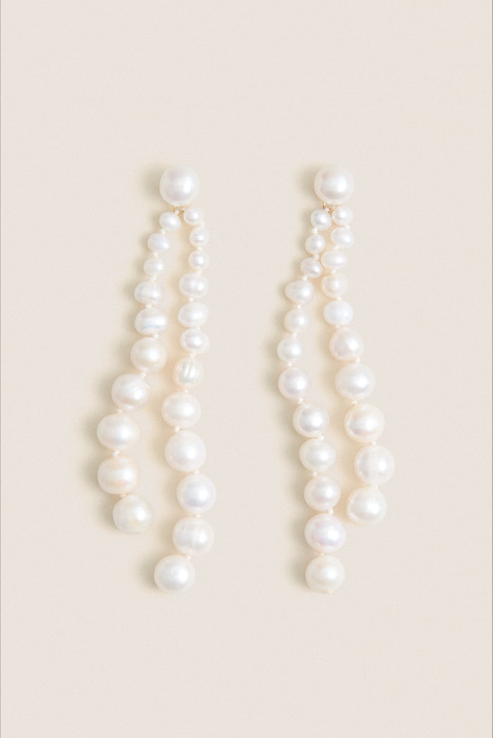 White Gianna Earrings