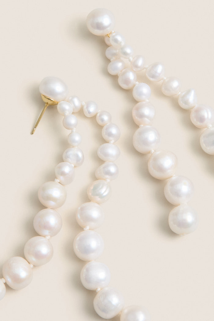White Gianna Earrings