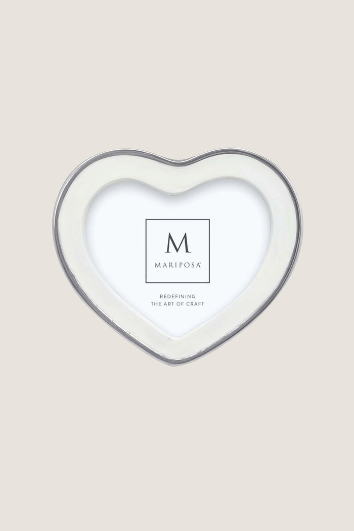 White Heart 4x6 Frame