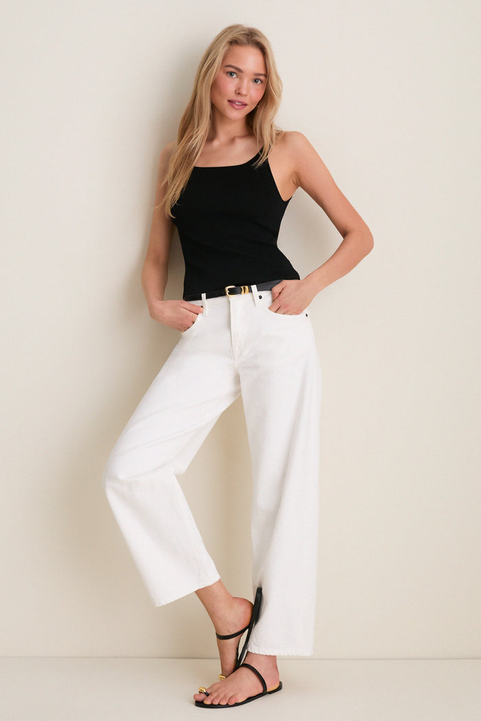 White Jamie Ankle Curve Jean