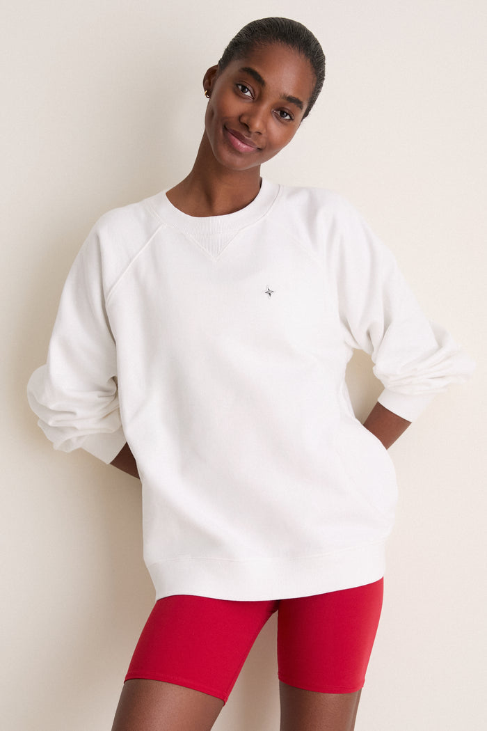 White Katarina Crewneck