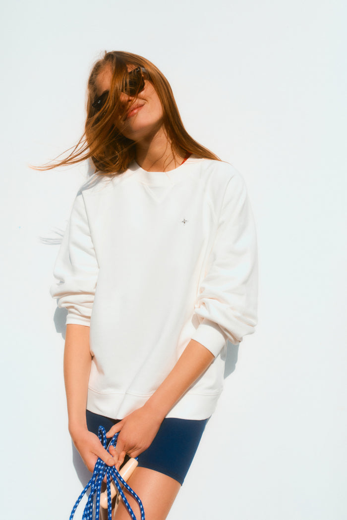 White Katarina Crewneck