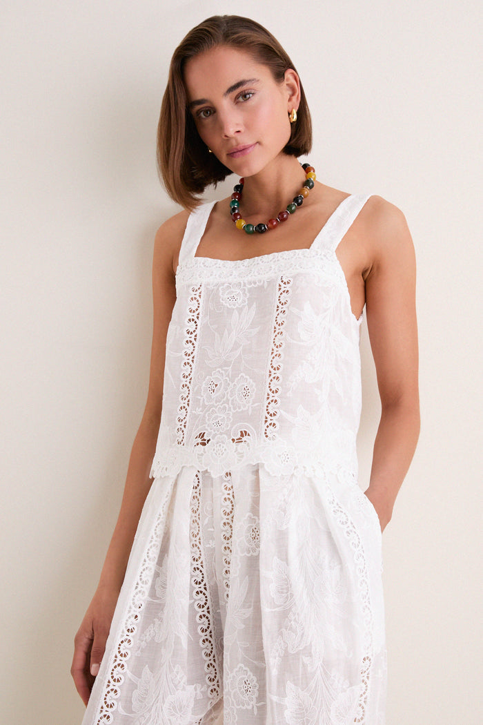 White Kelsey Top