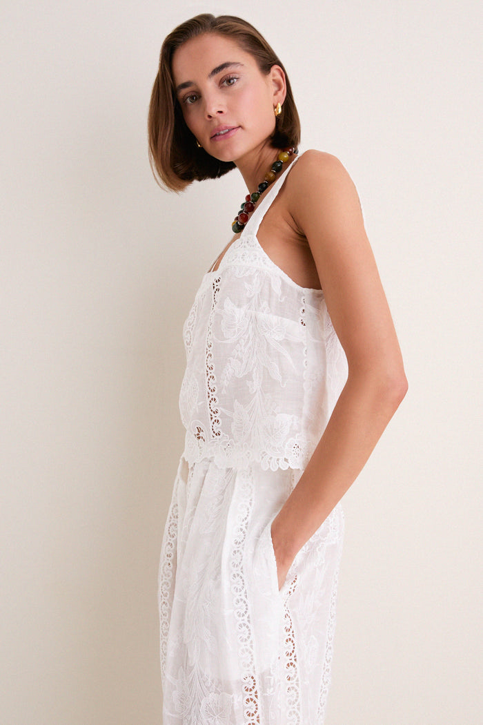 White Kelsey Top