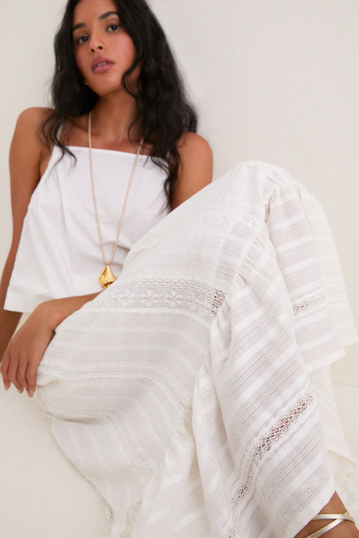 White Lace Beatrice Skirt