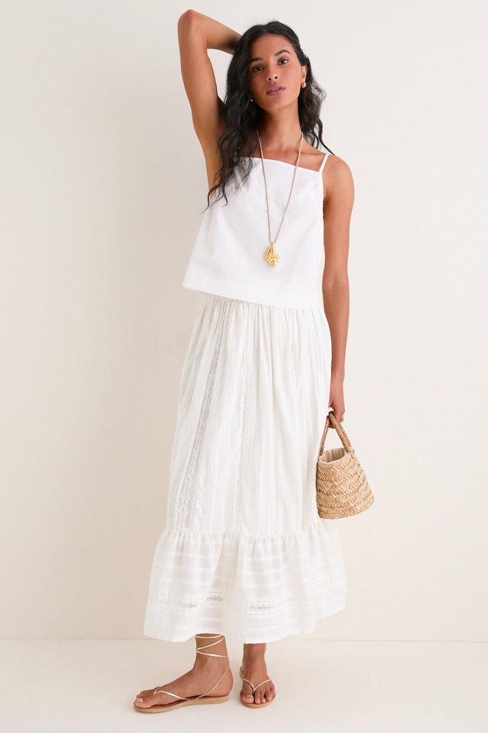 White Lace Beatrice Skirt