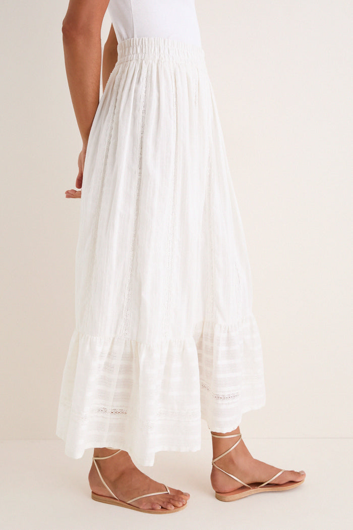 White Lace Beatrice Skirt