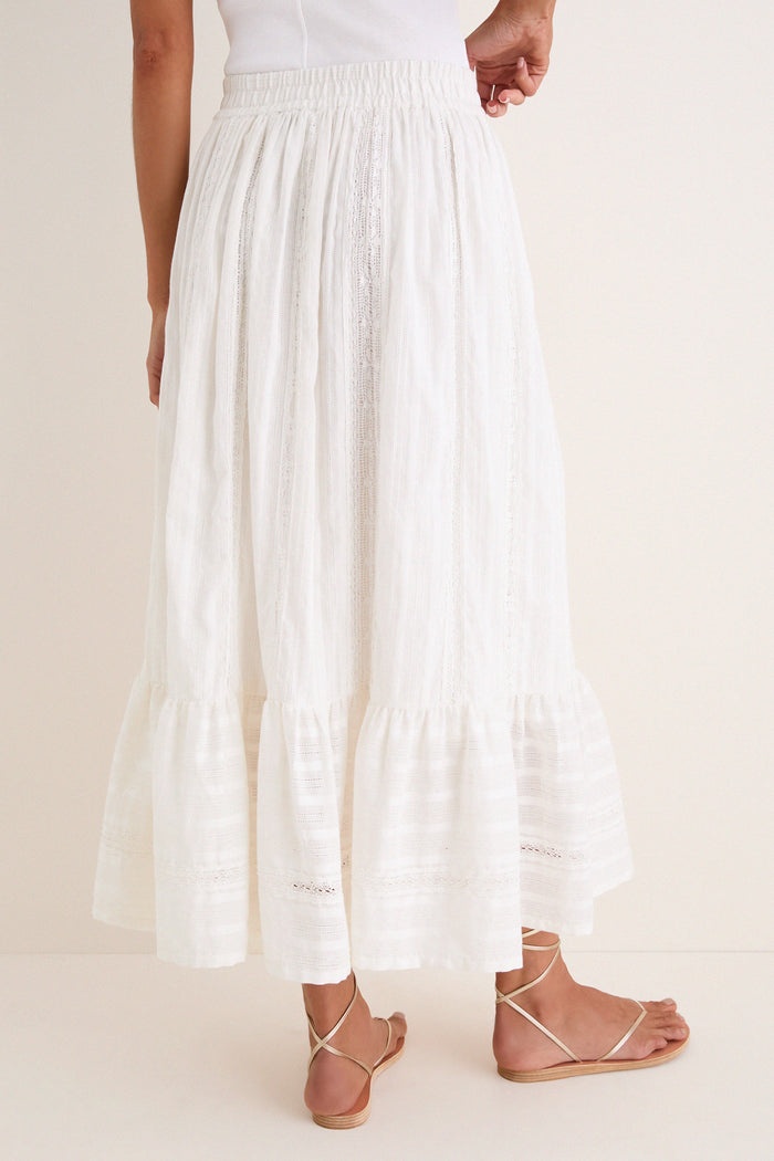 White Lace Beatrice Skirt