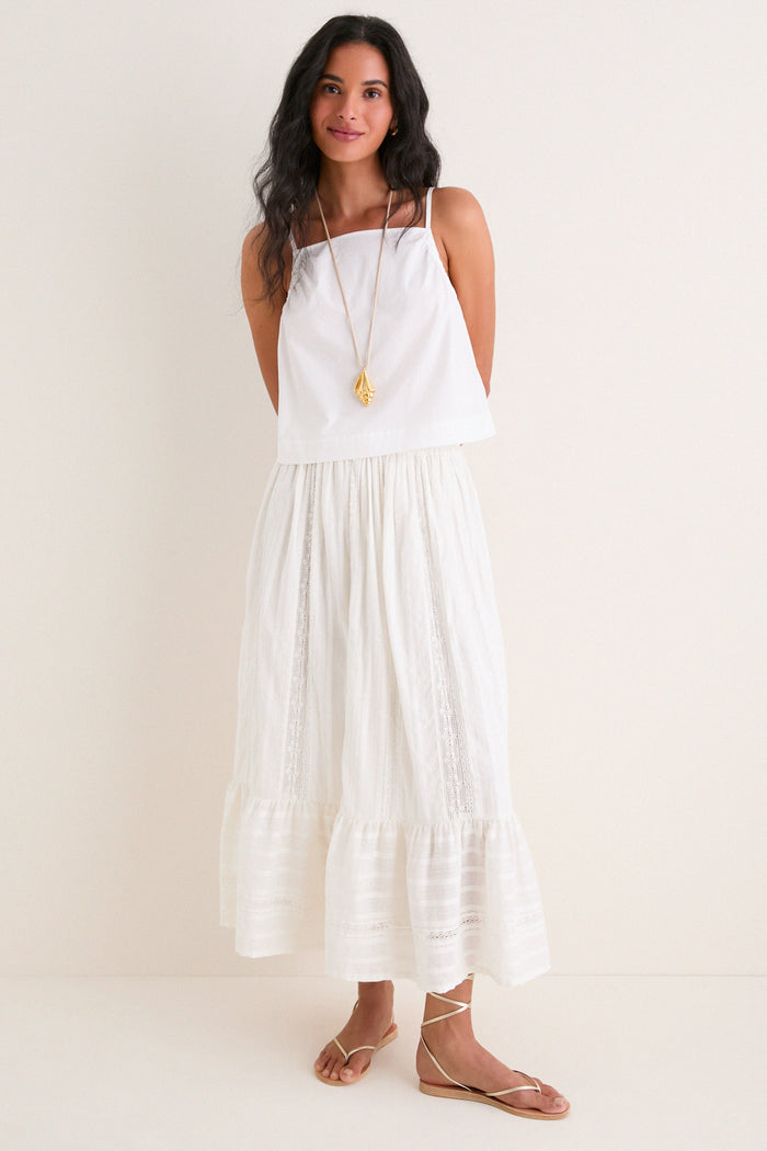White Lace Beatrice Skirt