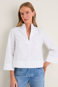 White Long Sleeve Celeste Top