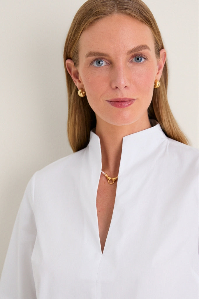 White Long Sleeve Celeste Top