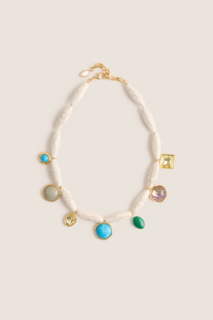 White Multi Adriana Necklace
