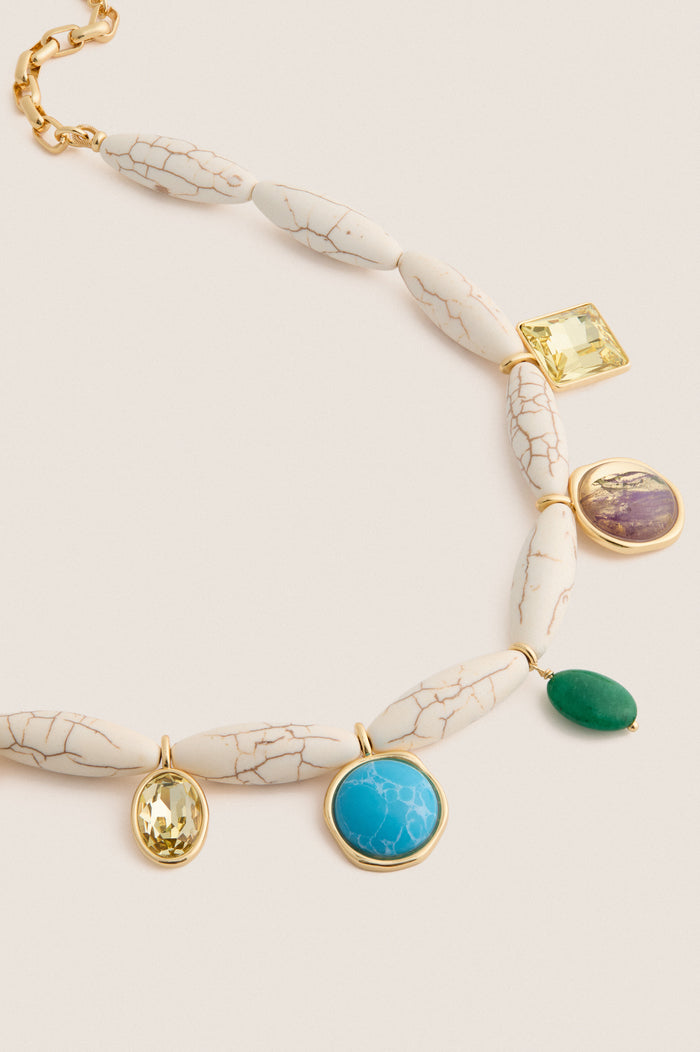 White Multi Adriana Necklace
