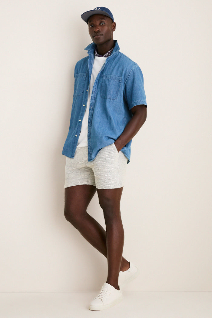 White Navy Portolo Beach Short
