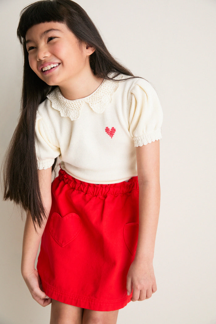 White Niko Sweater Top