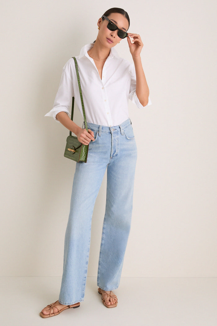 White Oxford Nadine Button Down